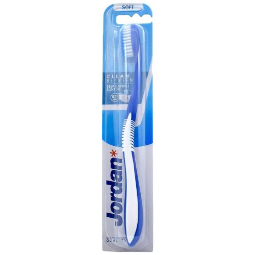 Jordan Clean Between Toothbrush Soft 0.01mm Μαλακή Οδοντόβουρτσα για Βαθύ Καθαρισμό με Εξαιρετικά Λεπτές Ίνες 1 Τεμάχιο, Κωδ 310036 - Μπλε